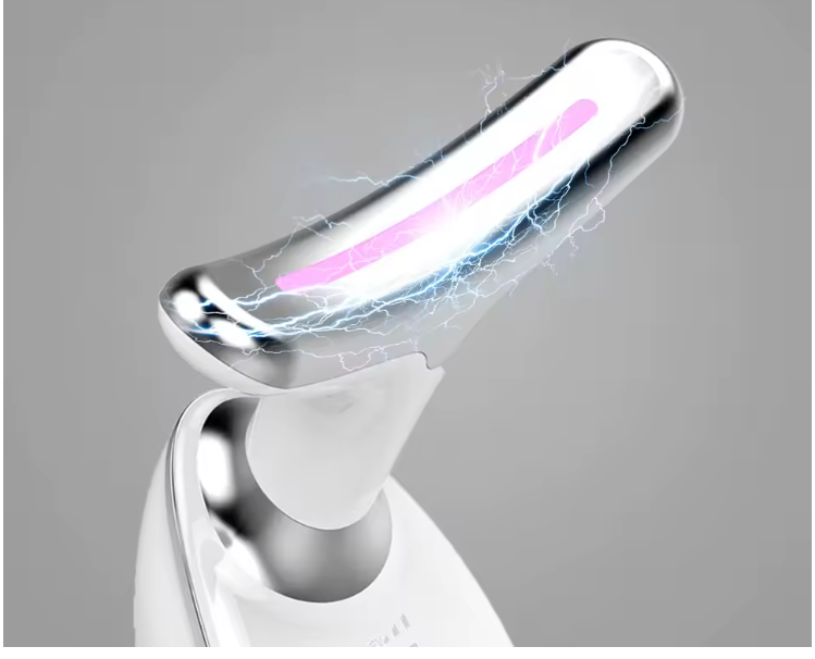 Masajeador Facial y de Cuello Reafirmante con 3 Luces LED – ¡Dile adiós a la flacidez y revela tu piel radiante!
