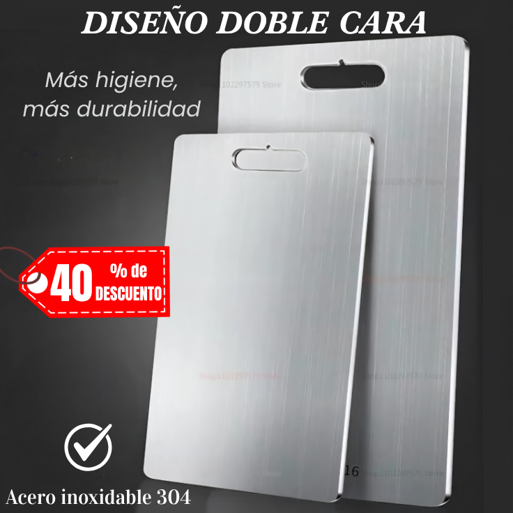 TABLA DE COCINA PROFESIONAL EN ACERO INOXIDABLE 304 (GRADO ALIMENTICIO) 1 SET (2 UNIDADES)