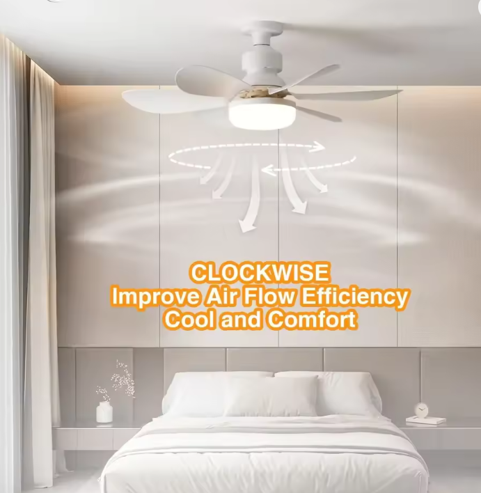 💡Foco Lámpara Ventilador 6 Aspas ✨ – Ilumina y Refresca tu Espacio en un Solo Paso