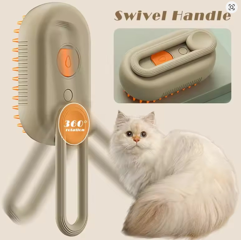🐾 Cepillo a Vapor para Mascotas – ¡Deja su pelaje más limpio, brillante y saludable! ✨