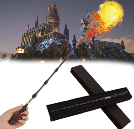 🪄 Varita de Harry Potter Lanza Llamas – ¡Conviértete en un verdadero mago! 🔥✨