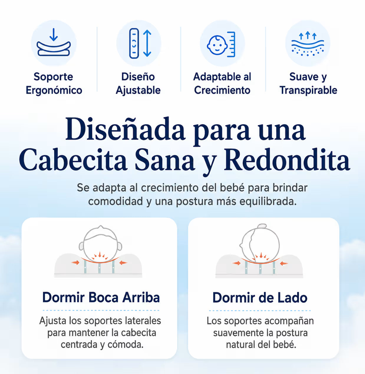 Almohadita Ergonómica Cabecita Sana™