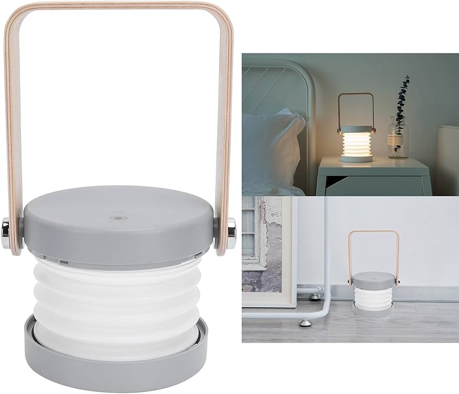 💡 Lámpara Recargable Plegable LED – Ideal para Camping, Escritorio y Más! ✨