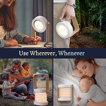 💡 Lámpara Recargable Plegable LED – Ideal para Camping, Escritorio y Más! ✨