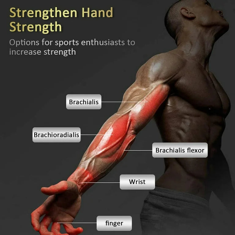 🏋️‍♂️ Set de Entrenamiento de Agarre 5 en 1 – Mejora tu Fuerza, Alivia el Estrés y Aumenta tu Rendimiento